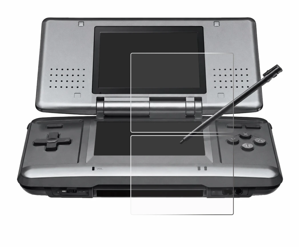 Image de l'appareil Nintendo DS avec une grande variété de protections d'écran.