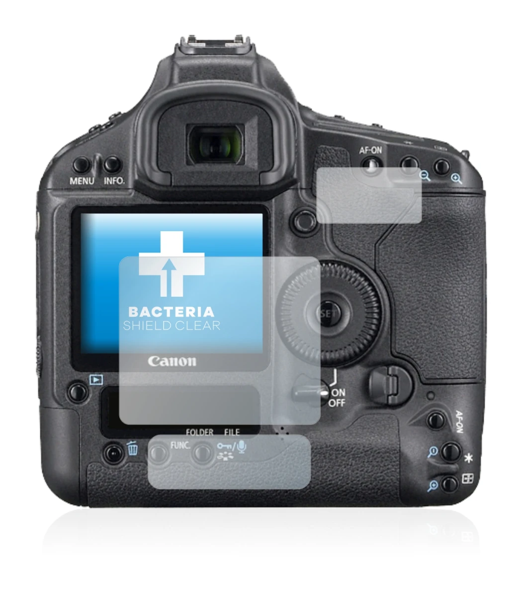 Image de l'appareil Canon EOS 1Ds Mark III avec une grande variété de protections d'écran.