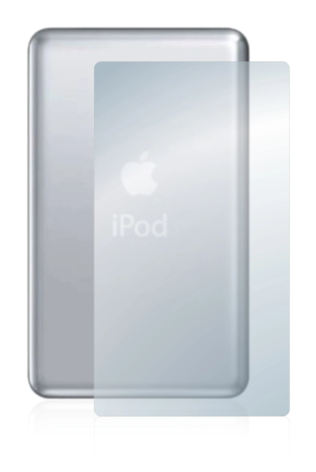 Image de l'appareil Apple iPod classic 120 GB (Arrière, 7ème Gen.) avec une grande variété de protections d'écran.