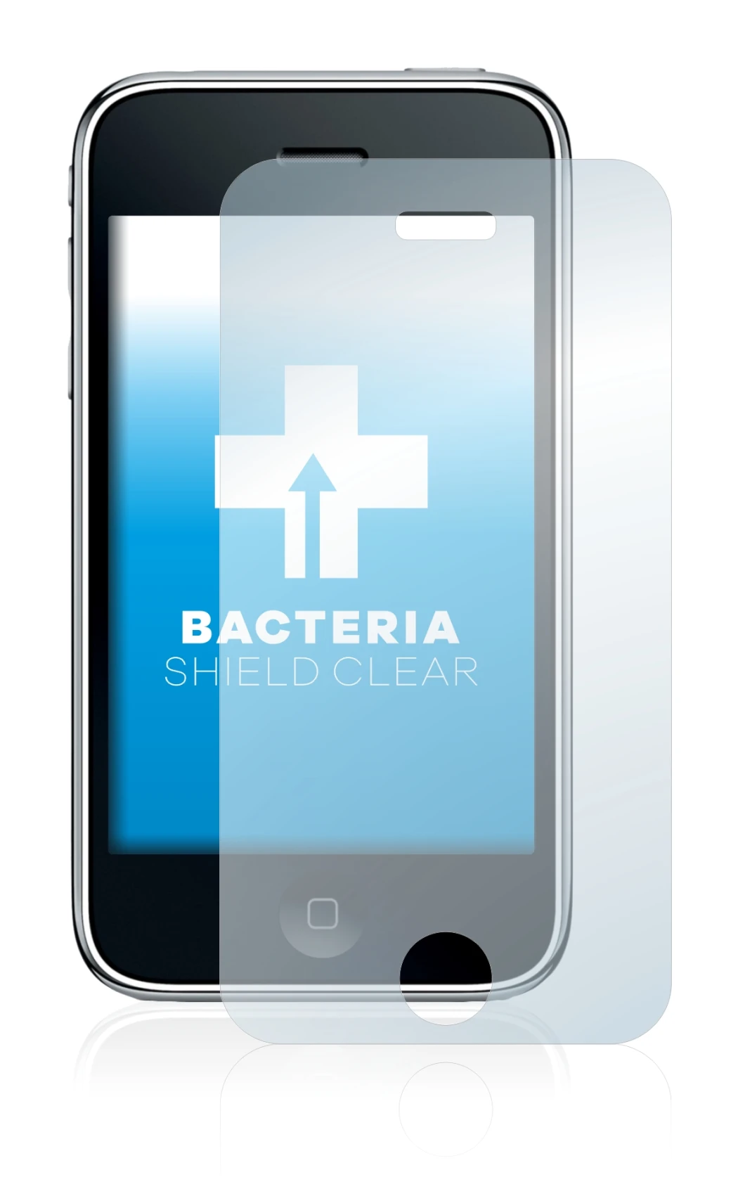 Image de l'appareil Apple iPhone 3GS avec une grande variété de protections d'écran.