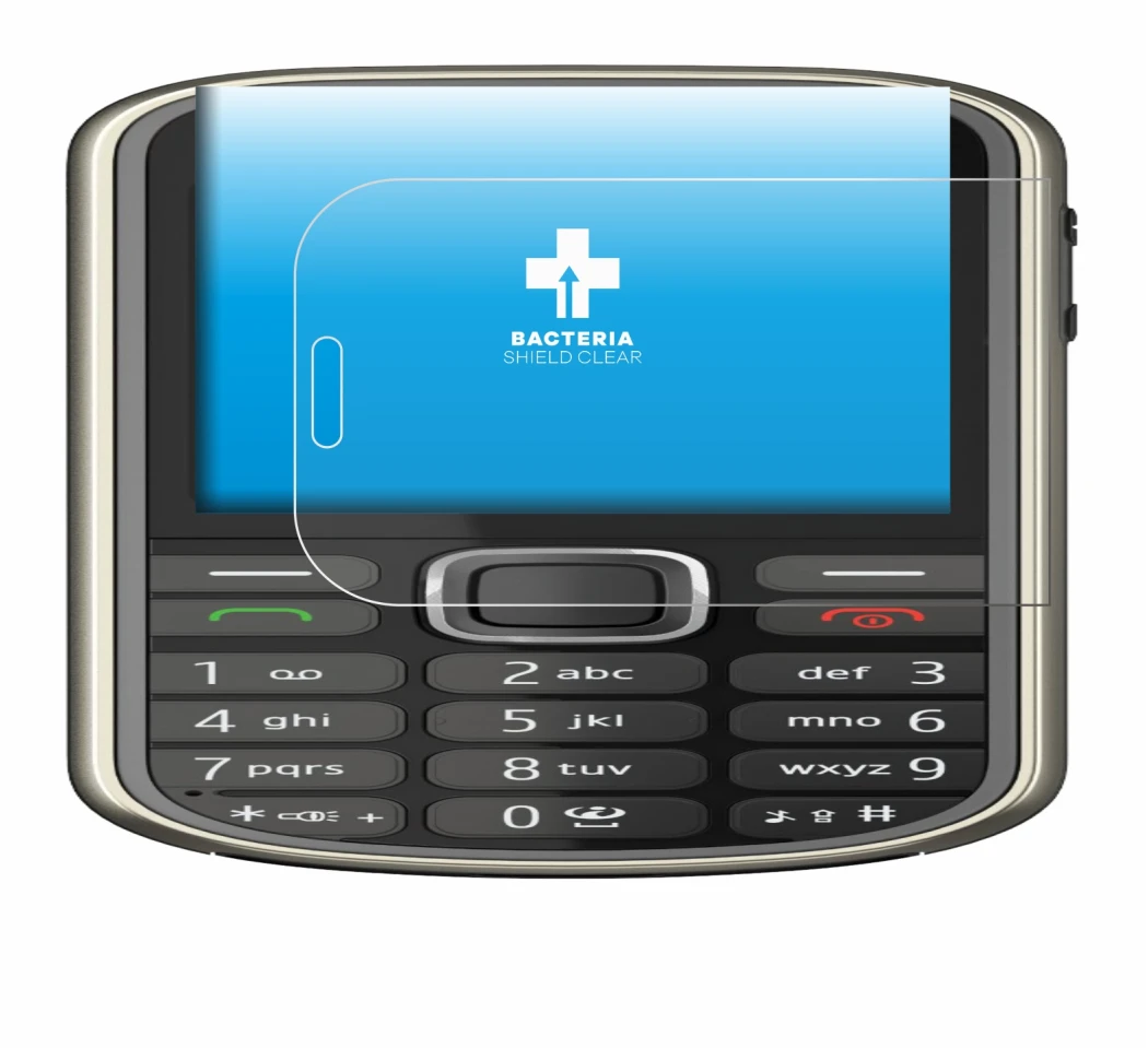 Image de l'appareil Nokia 3720 classic avec une grande variété de protections d'écran.