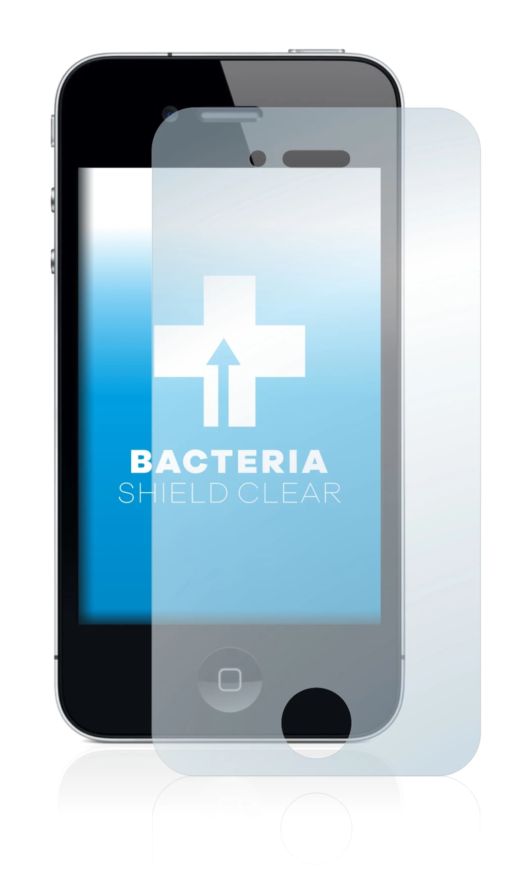 Image de l'appareil Apple iPhone 4 avec une grande variété de protections d'écran.