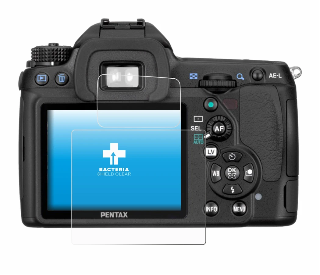 Image de l'appareil Pentax K5, K-5 avec une grande variété de protections d'écran.
