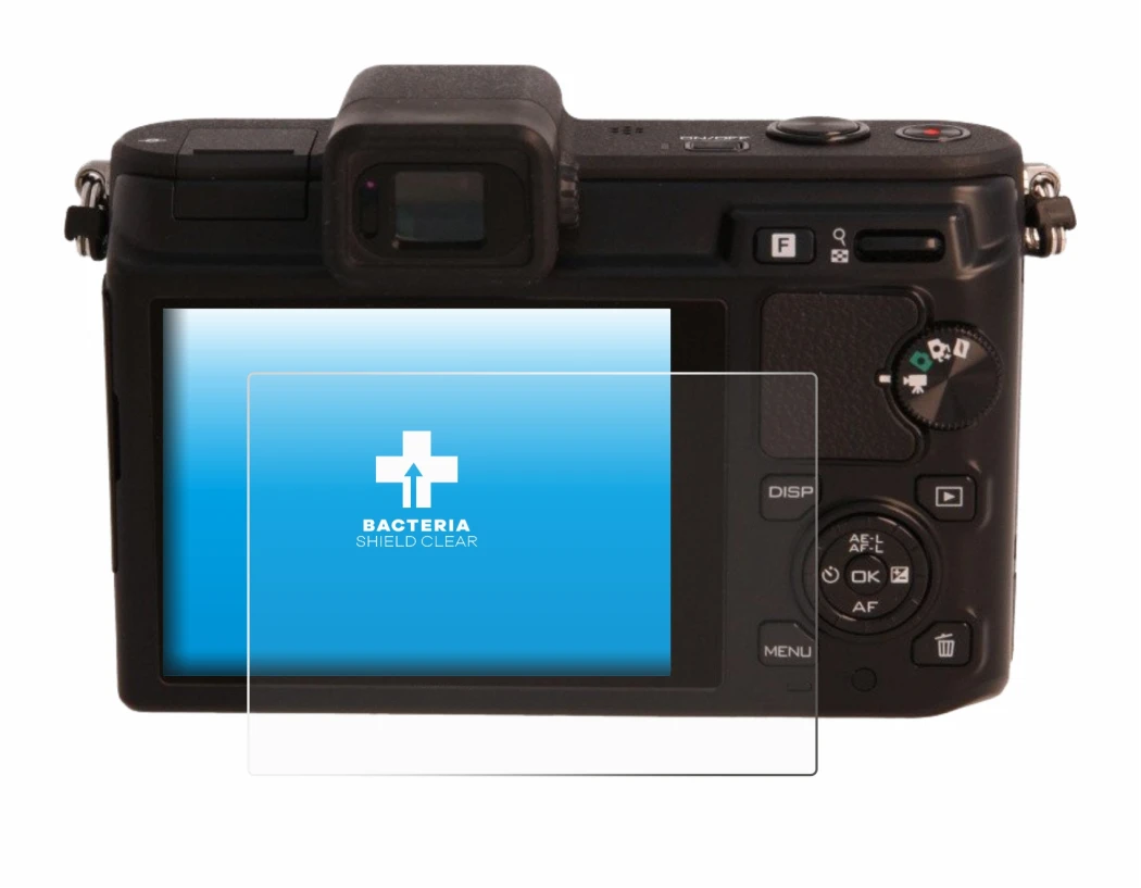 Image de l'appareil Nikon 1 V1 avec une grande variété de protections d'écran.