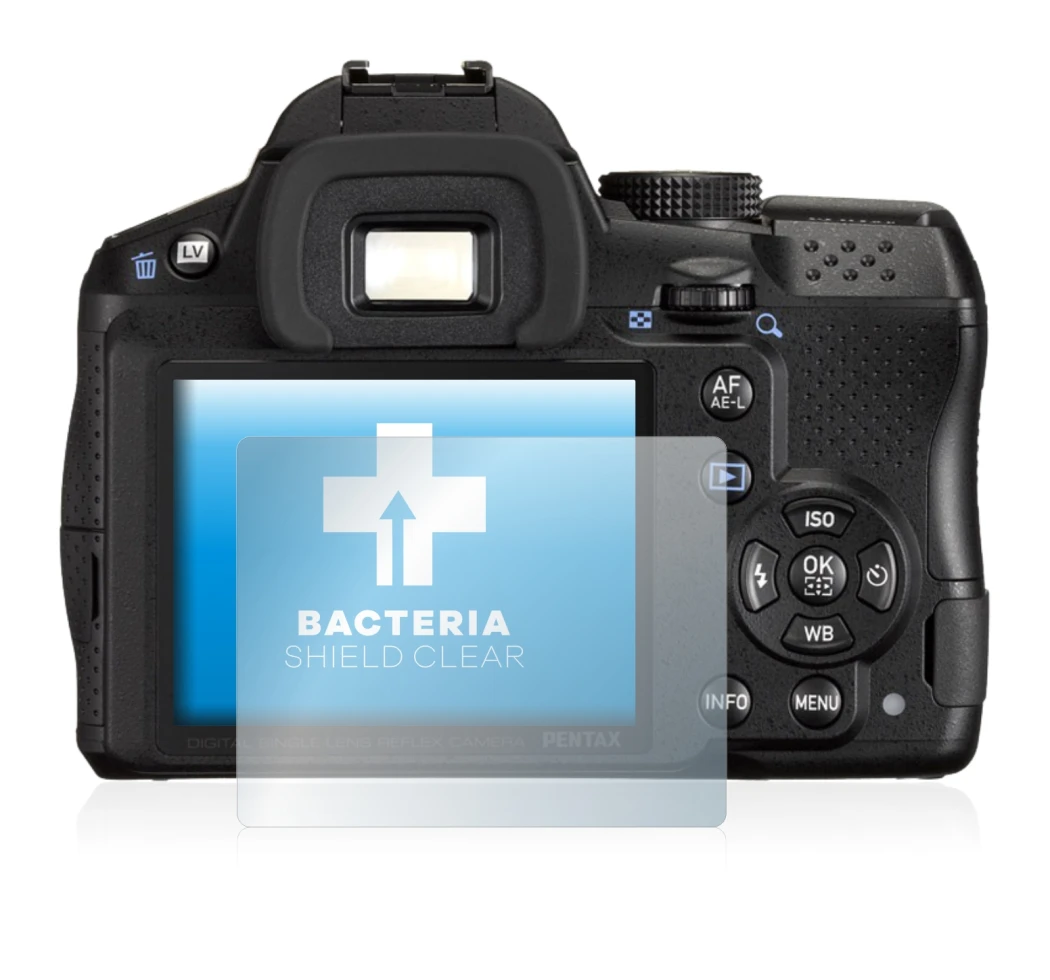 Image de l'appareil Pentax K-30 avec une grande variété de protections d'écran.