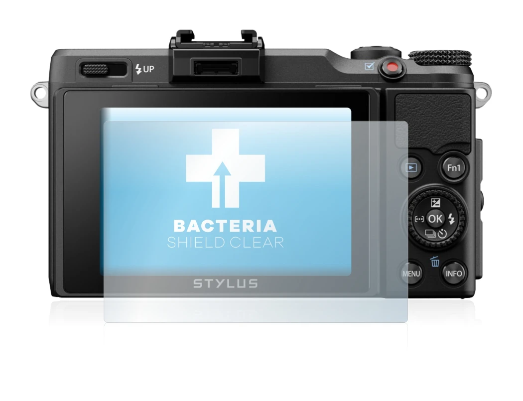 Image de l'appareil Olympus Stylus XZ-2 avec une grande variété de protections d'écran.