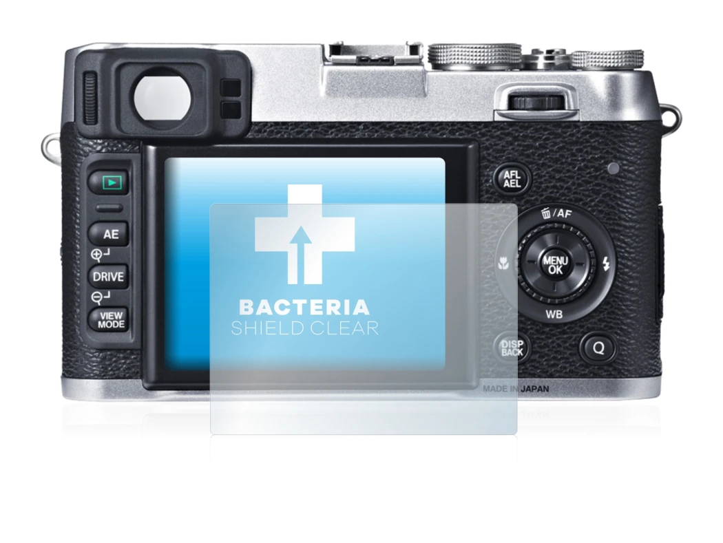 Image de l'appareil Fujifilm X100S avec une grande variété de protections d'écran.