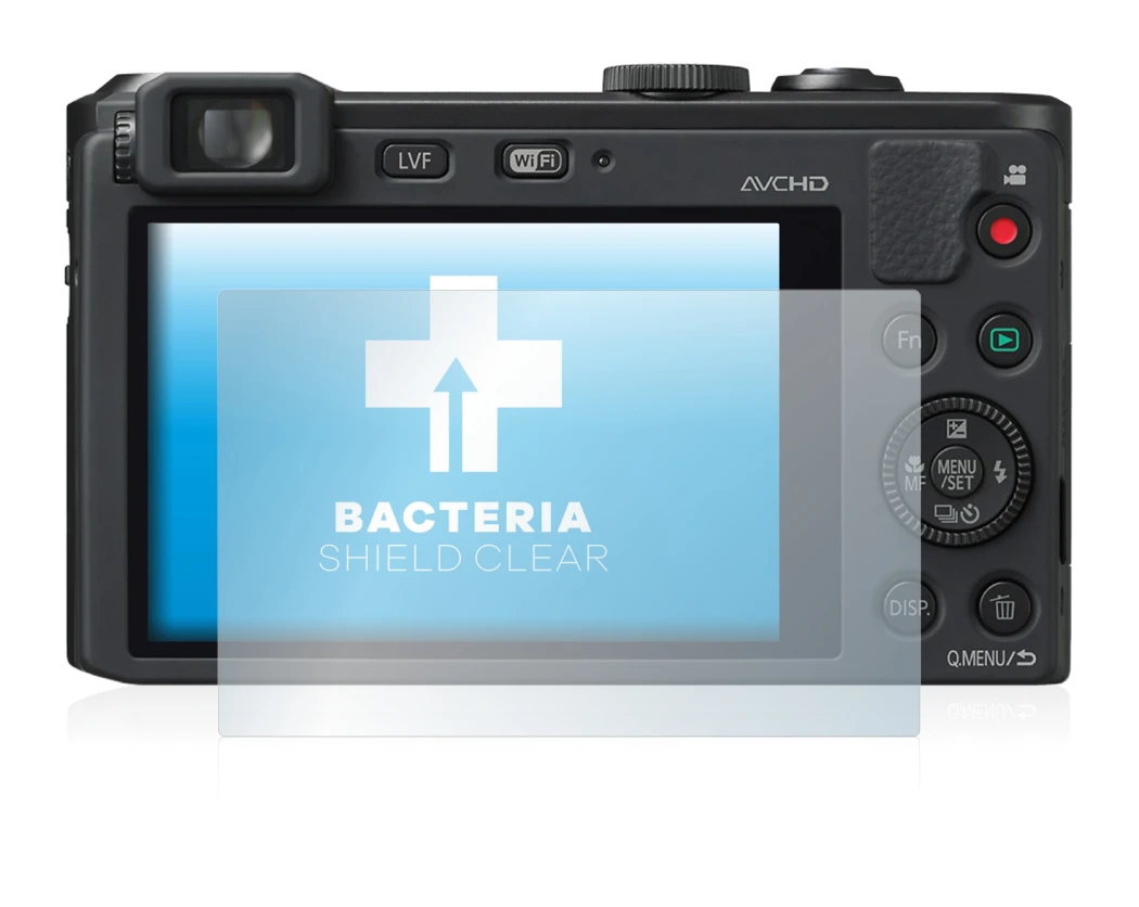 Image de l'appareil Panasonic Lumix DMC-LF1 avec une grande variété de protections d'écran.