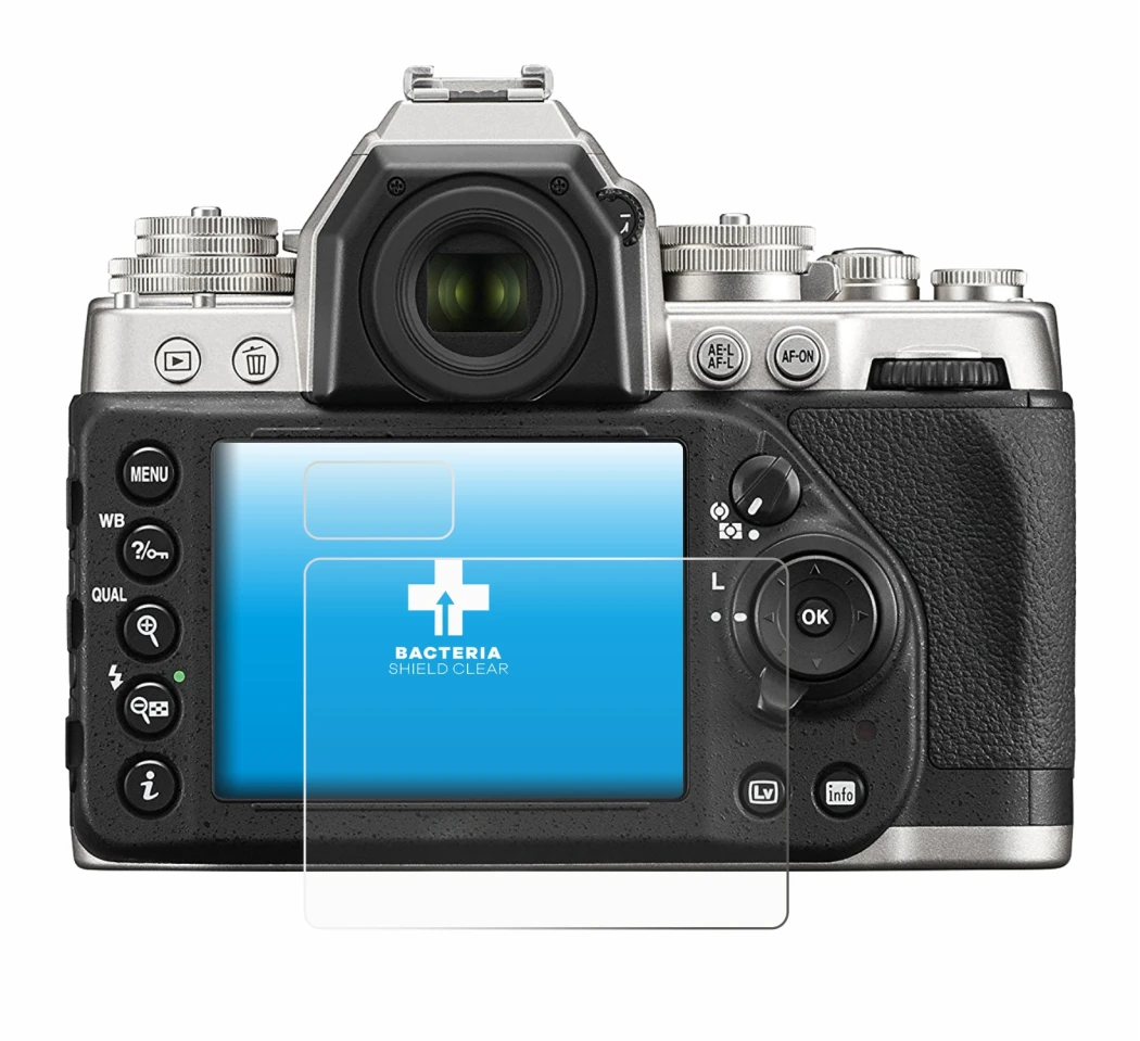 Image de l'appareil Nikon Df avec une grande variété de protections d'écran.