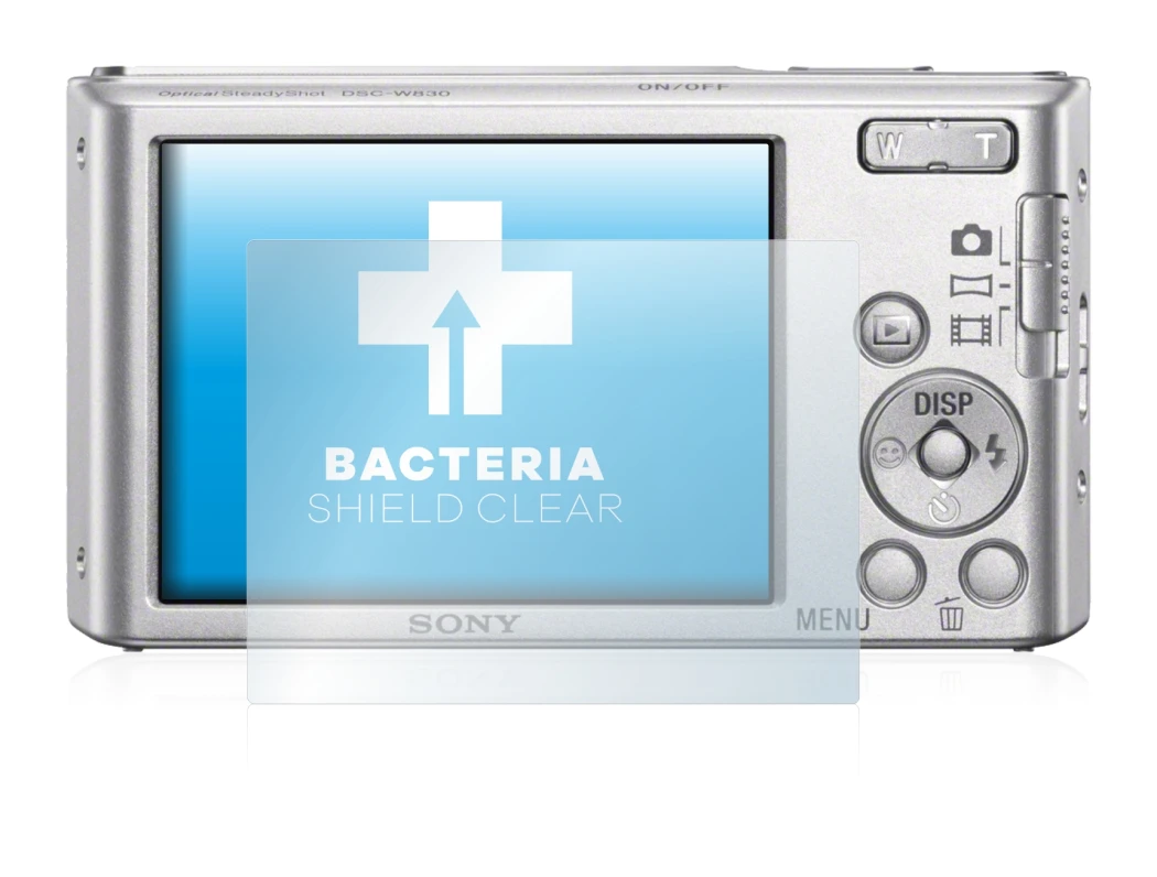 Image de l'appareil Sony Cyber-Shot DSC-W830 avec une grande variété de protections d'écran.