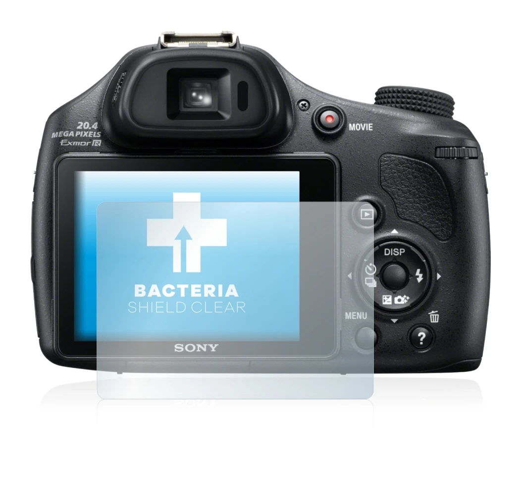 Image de l'appareil Sony Cyber-Shot DSC-HX400V avec une grande variété de protections d'écran.