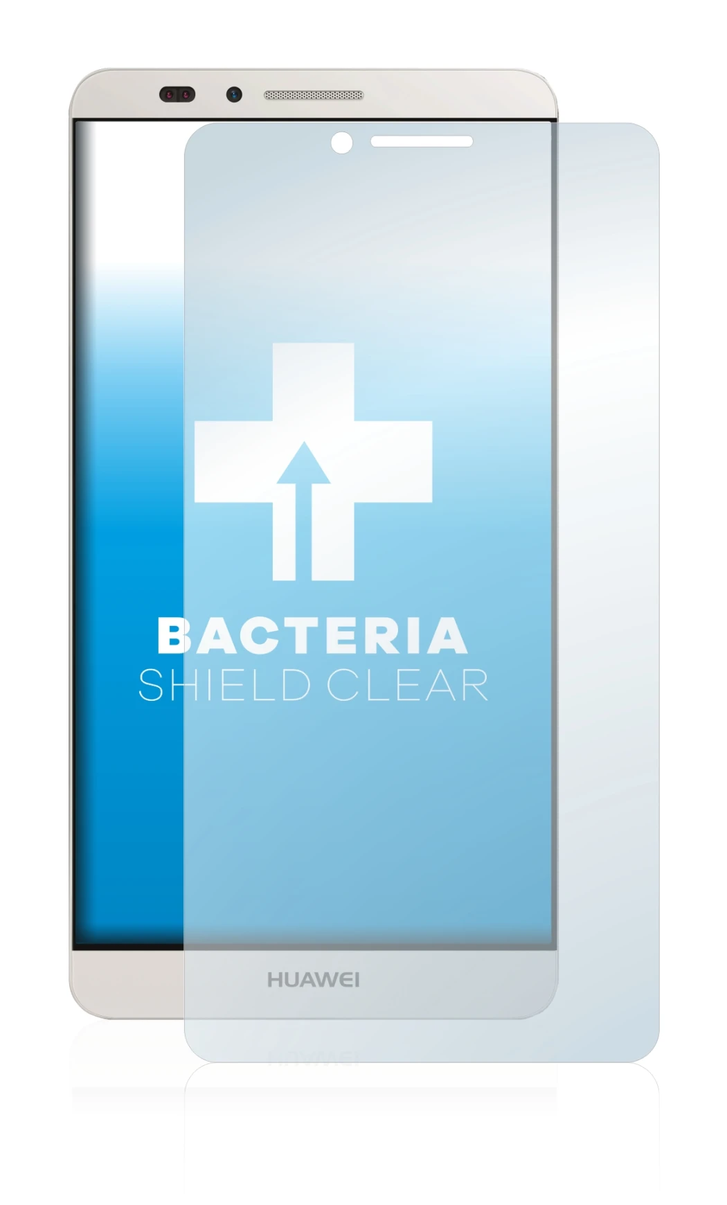 Image de l'appareil Huawei Ascend Mate 7 avec une grande variété de protections d'écran.