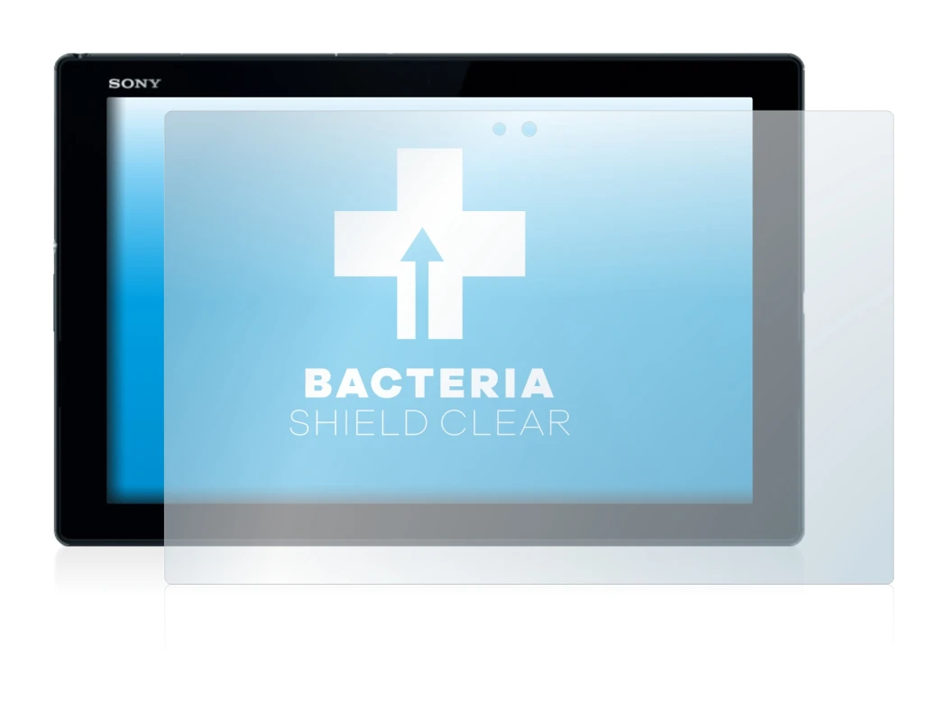Image de l'appareil Sony Xperia Z4 Tablet avec une grande variété de protections d'écran.