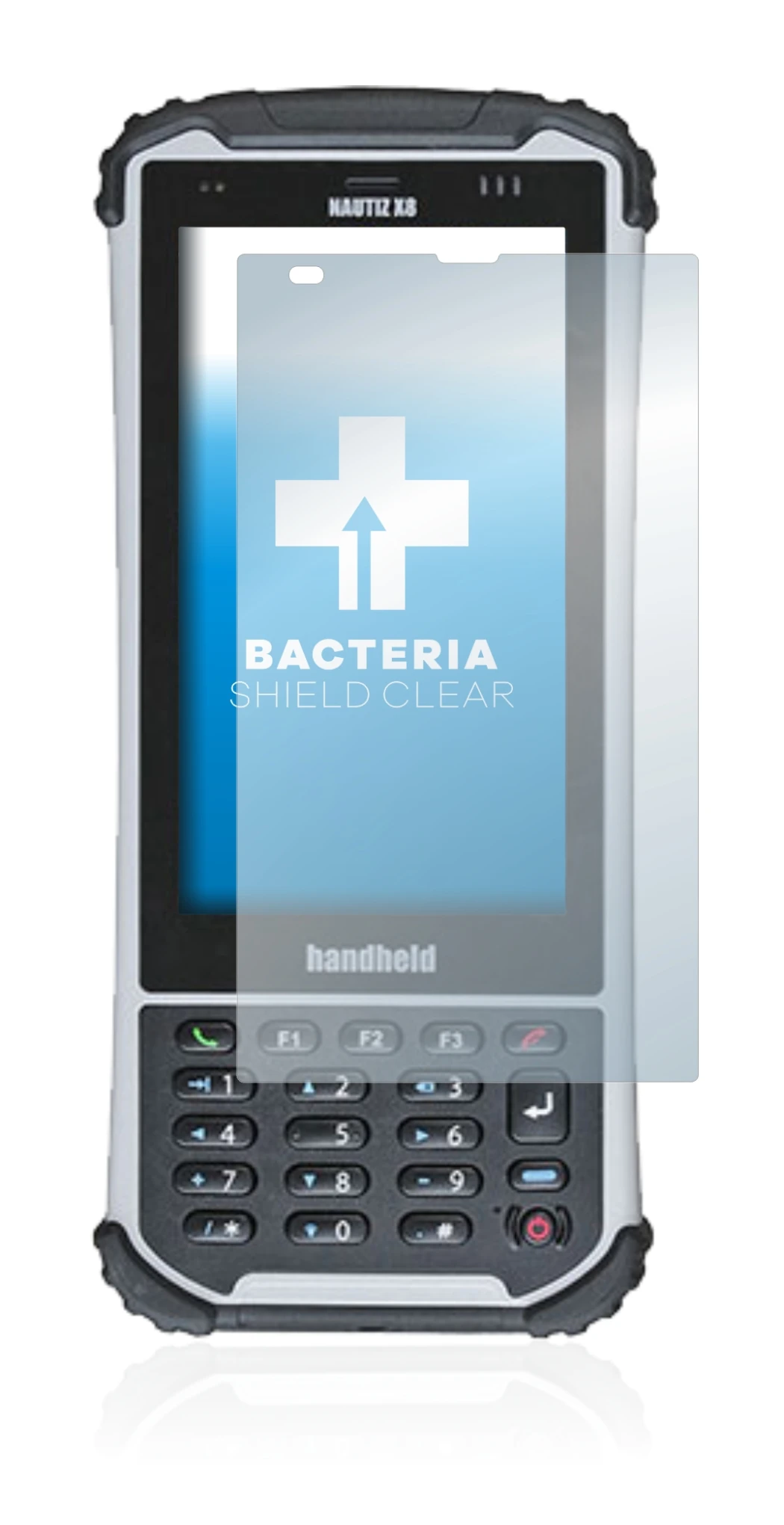 Image de l'appareil Handheld Nautiz X8 avec une grande variété de protections d'écran.