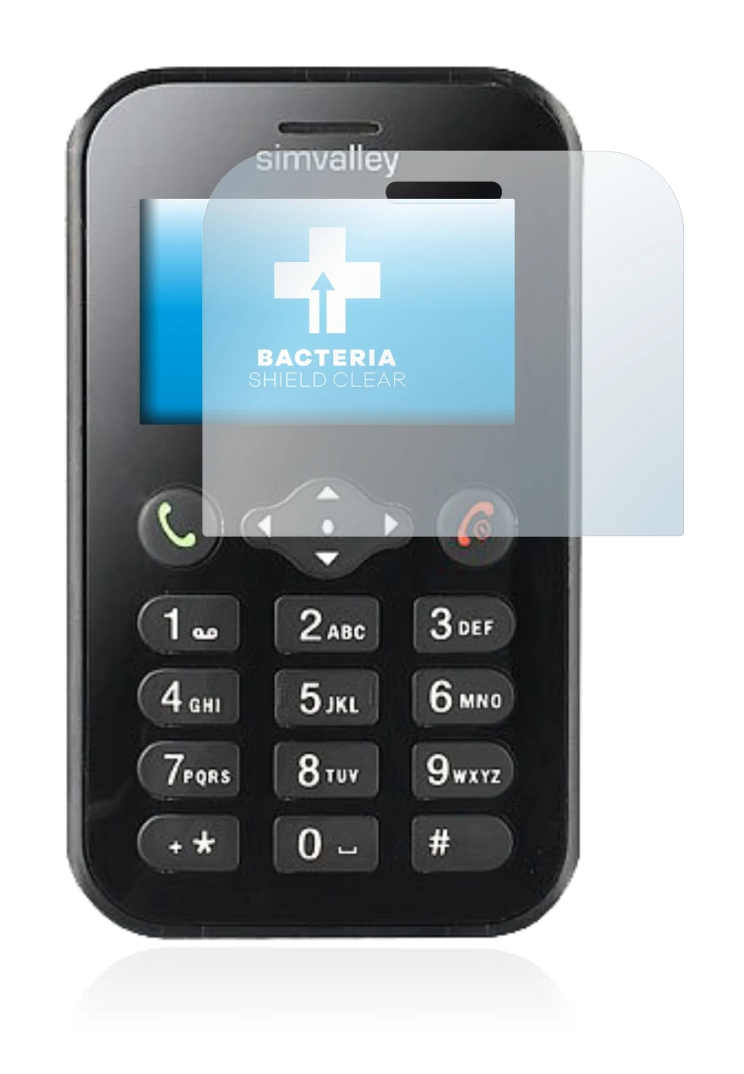Image de l'appareil Simvalley Mobile RX-484 Pico avec une grande variété de protections d'écran.