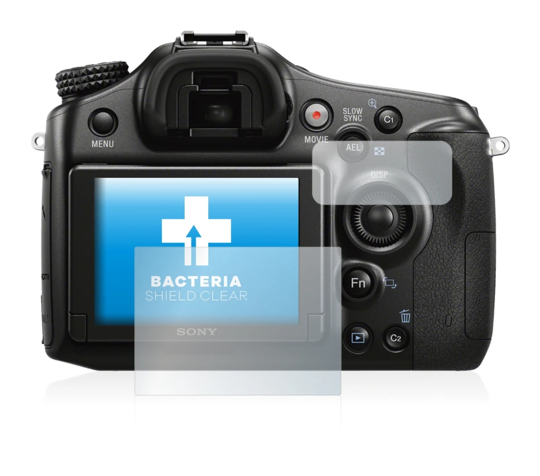 Image de l'appareil Sony Alpha 68 avec une grande variété de protections d'écran.