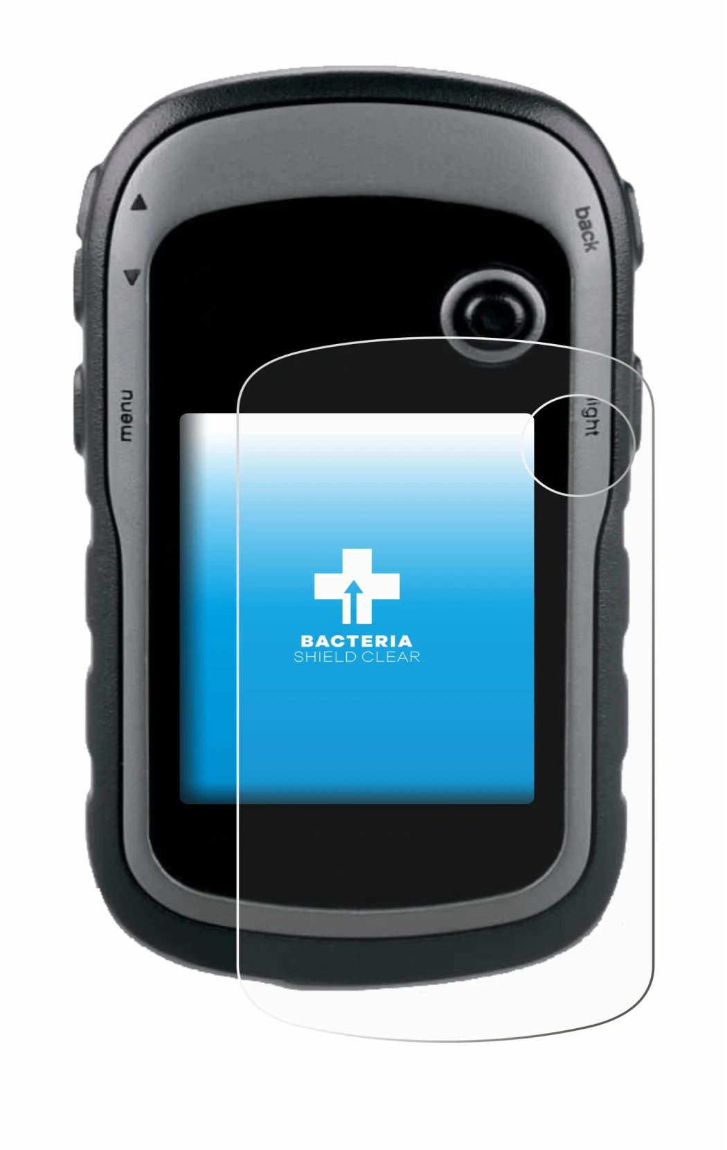 Image de l'appareil Garmin eTrex 30x avec une grande variété de protections d'écran.