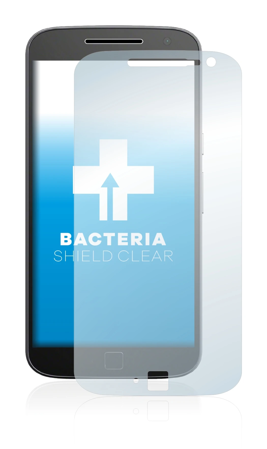 Image de l'appareil Motorola Moto G4 Plus avec une grande variété de protections d'écran.