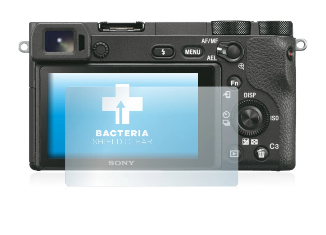 Image de l'appareil Sony Alpha 6500 avec une grande variété de protections d'écran.