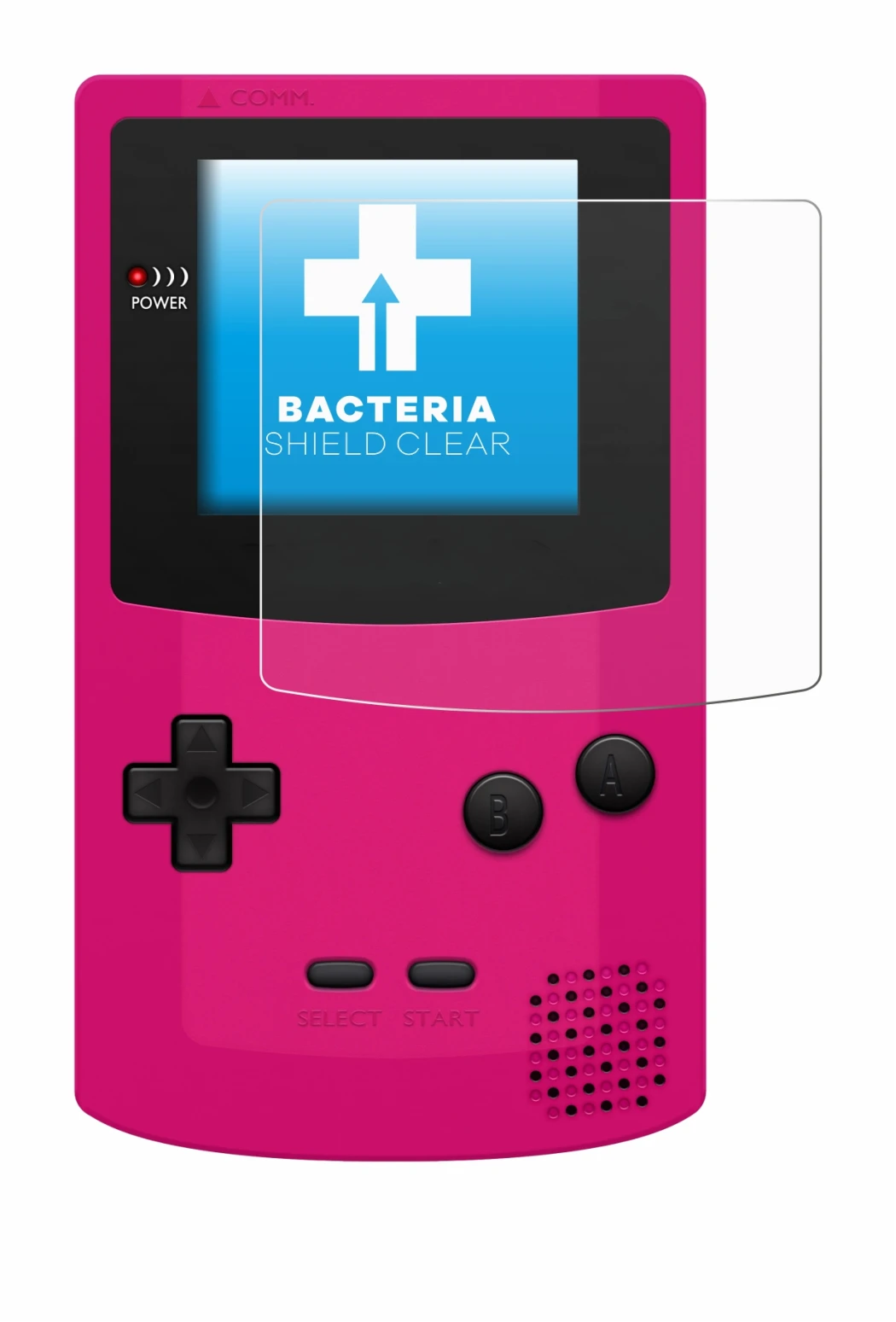 Image de l'appareil Nintendo Gameboy Color avec une grande variété de protections d'écran.