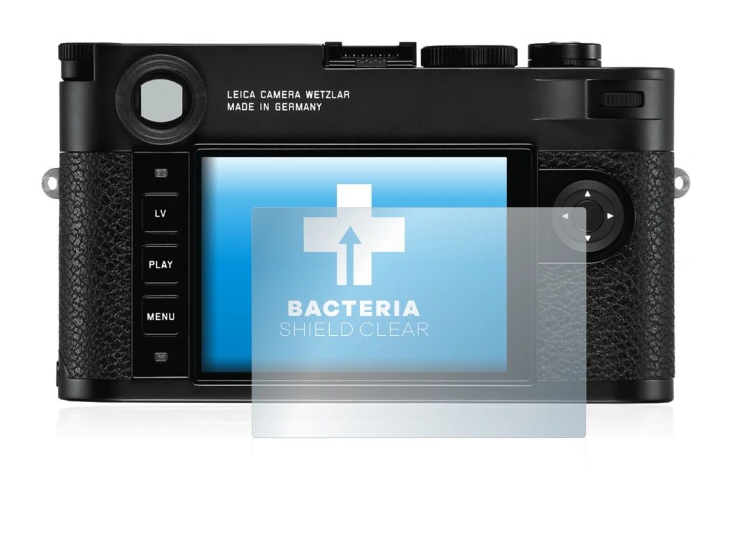 Image de l'appareil Leica M10 avec une grande variété de protections d'écran.