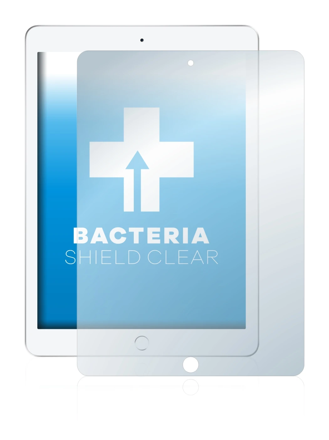 Image de l'appareil Apple iPad 9.7 2017 (5ème Gen.) avec une grande variété de protections d'écran.