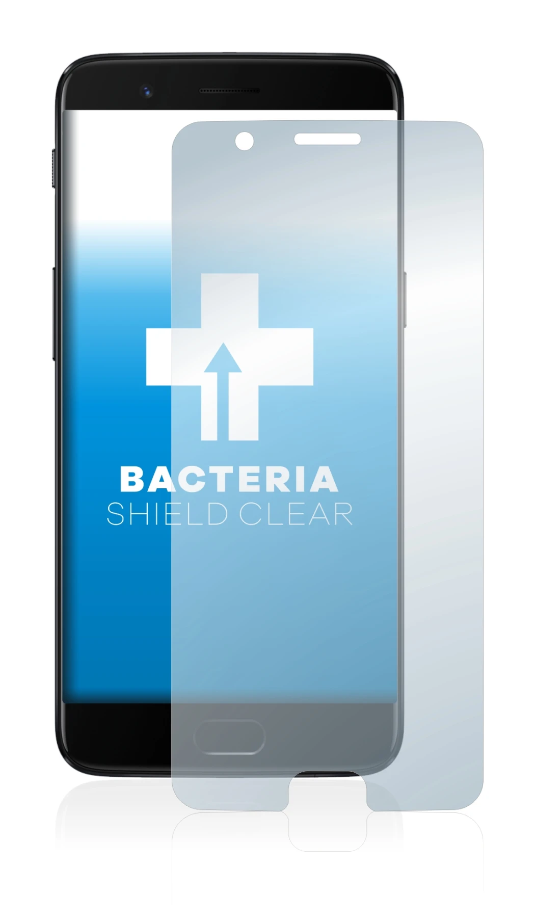 Image de l'appareil OnePlus 5 avec une grande variété de protections d'écran.