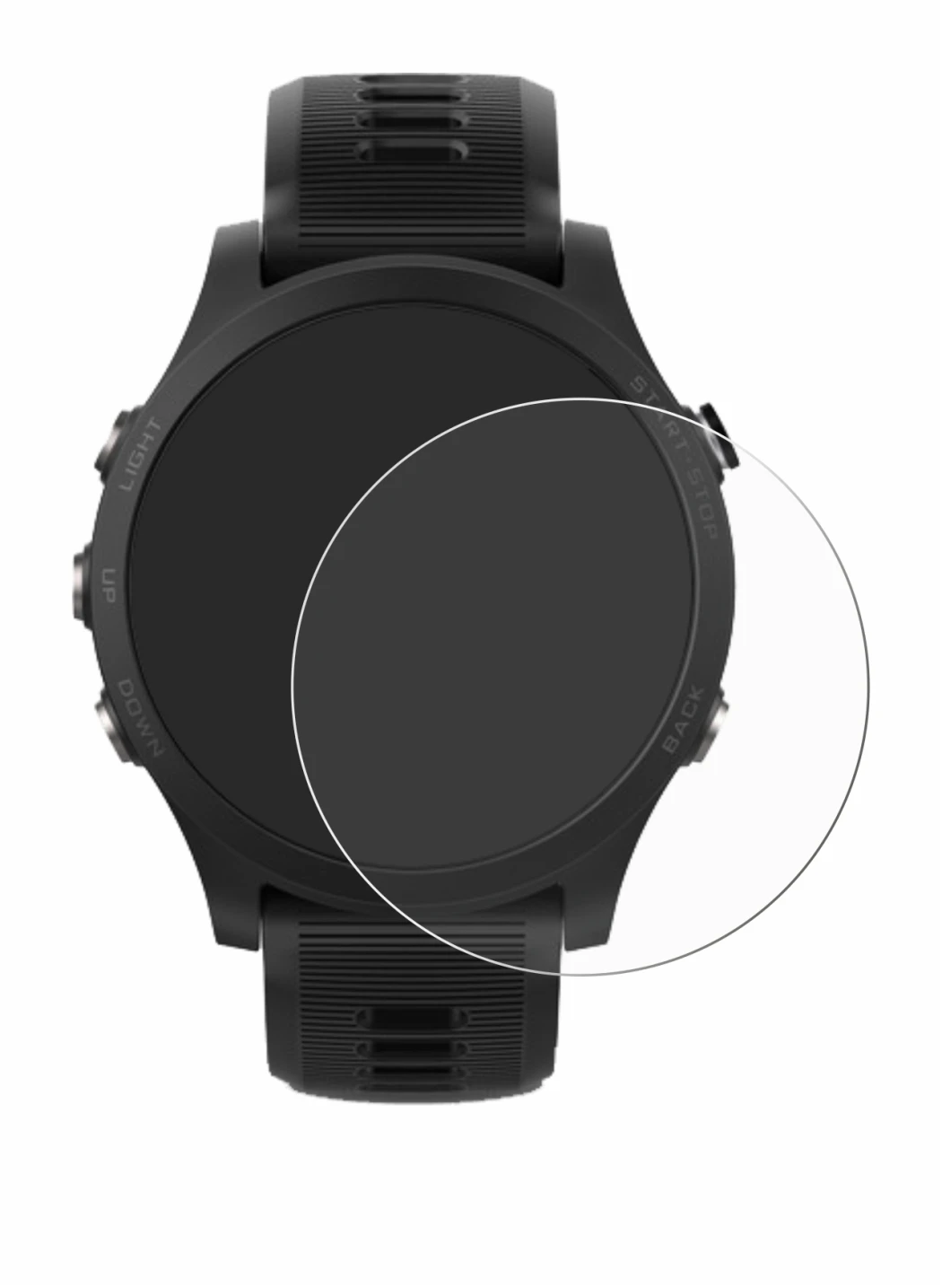 Image de l'appareil Garmin Forerunner 935 avec une grande variété de protections d'écran.