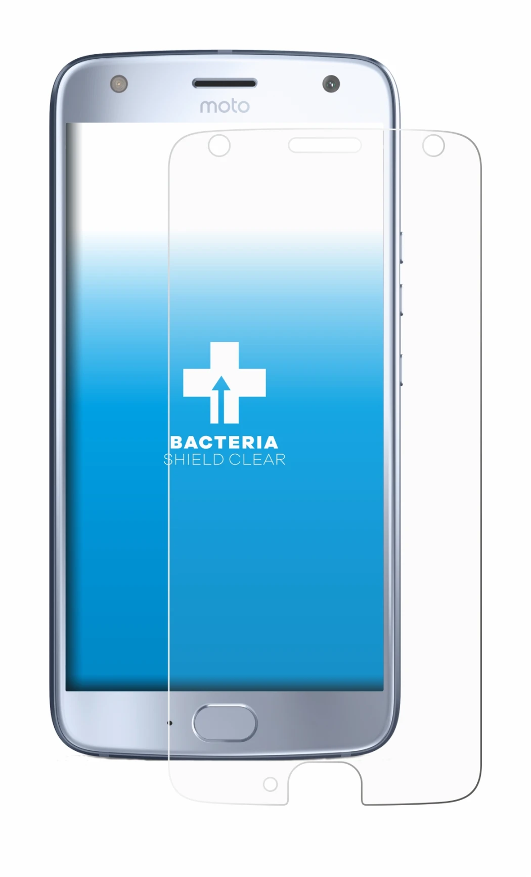 Image de l'appareil Motorola Moto X4 avec une grande variété de protections d'écran.