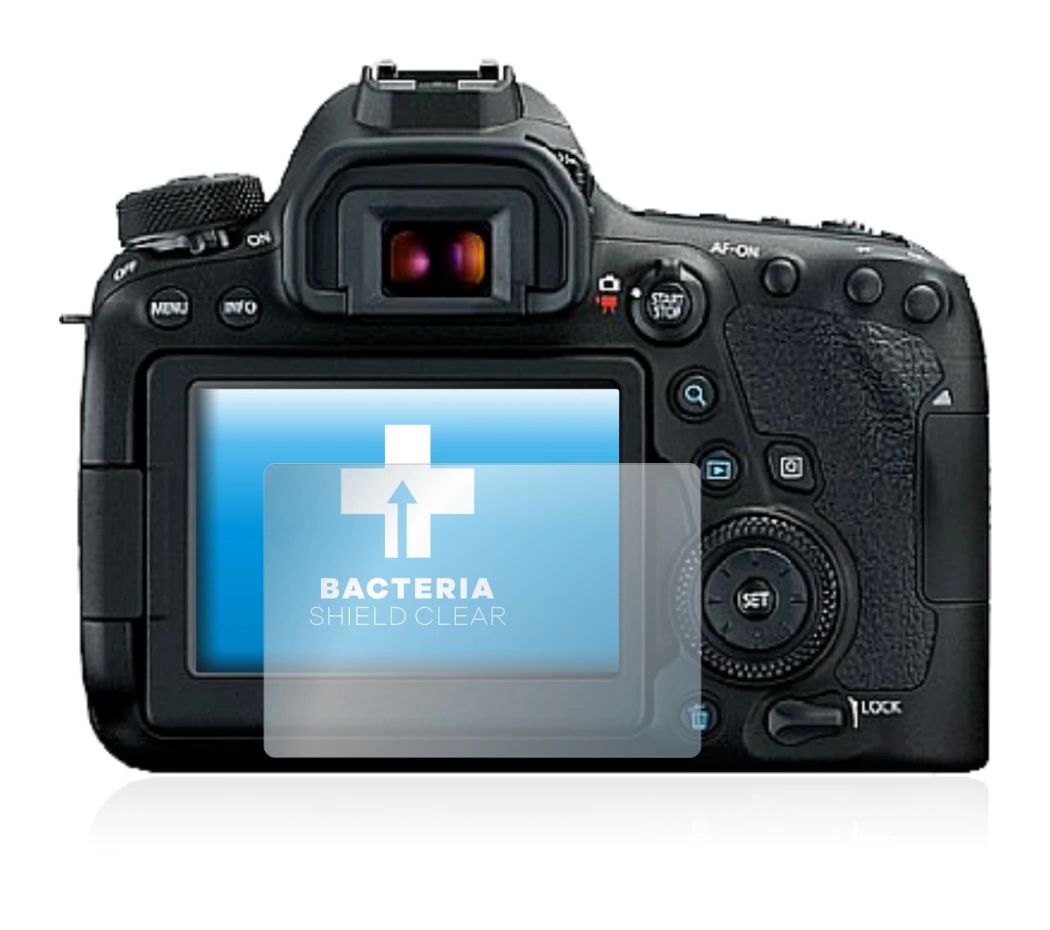 Image de l'appareil Canon EOS 6D Mark II avec une grande variété de protections d'écran.
