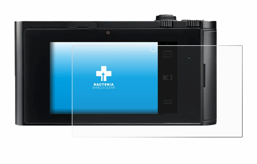 Image de l'appareil Leica TL2 avec une grande variété de protections d'écran.