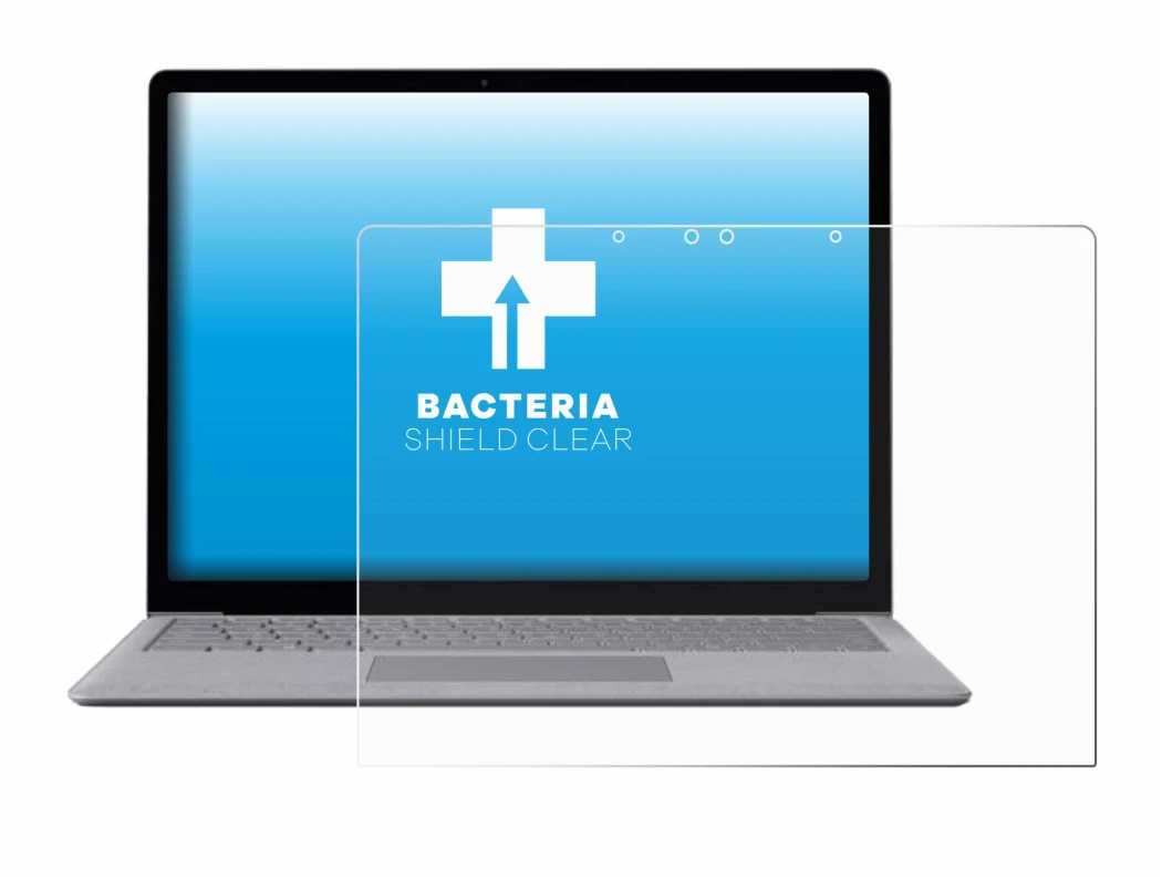 Image de l'appareil Microsoft Surface Laptop 1 avec une grande variété de protections d'écran.