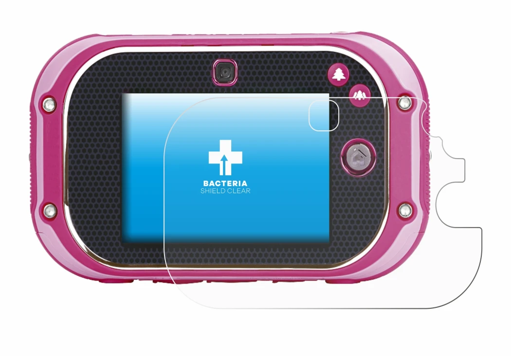 Image de l'appareil Vtech Kidizoom Touch 5.0 2018 avec une grande variété de protections d'écran.