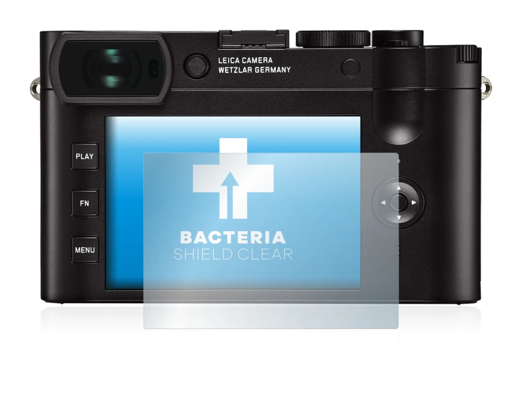 Image de l'appareil Leica Q2 avec une grande variété de protections d'écran.