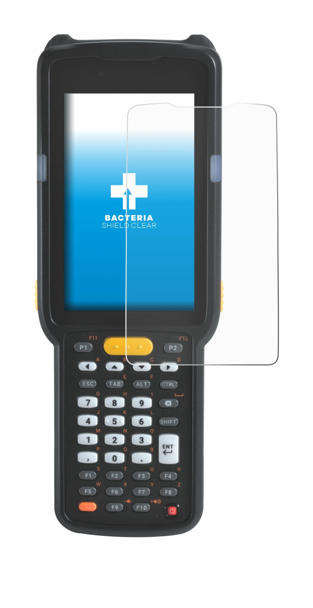 Image de l'appareil Zebra MC330 avec une grande variété de protections d'écran.