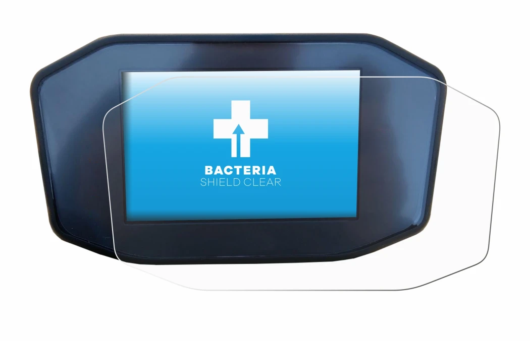 Image de l'appareil KTM 1290 Super Duke R avec une grande variété de protections d'écran.