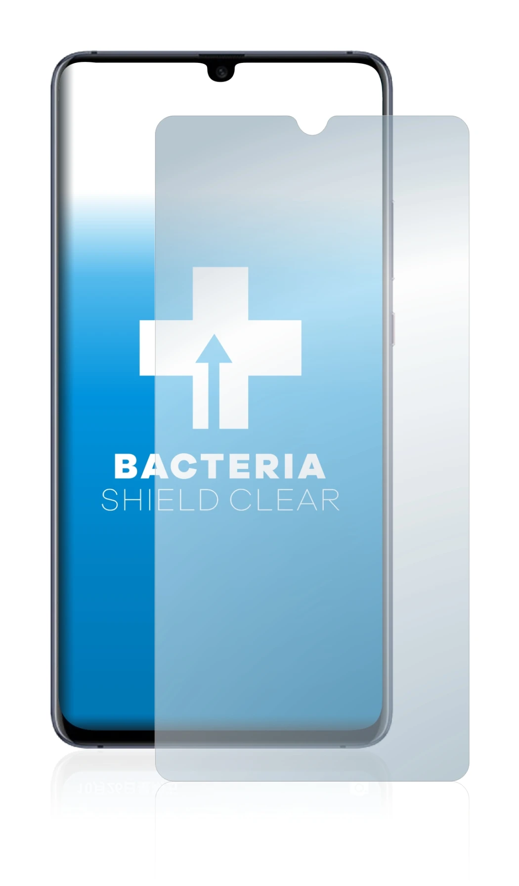 Image de l'appareil Huawei Mate 20 X (5G) avec une grande variété de protections d'écran.