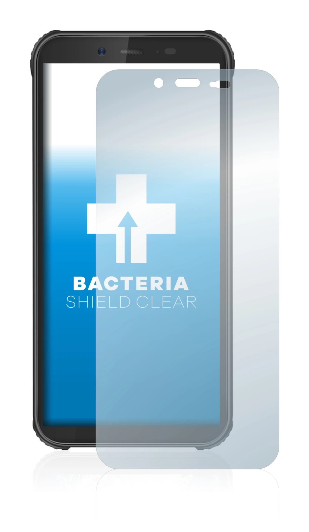 Image de l'appareil Blackview BV5500 avec une grande variété de protections d'écran.