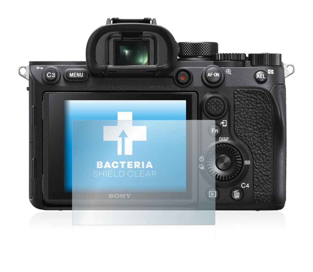 Image de l'appareil Sony Alpha 7R IV avec une grande variété de protections d'écran.