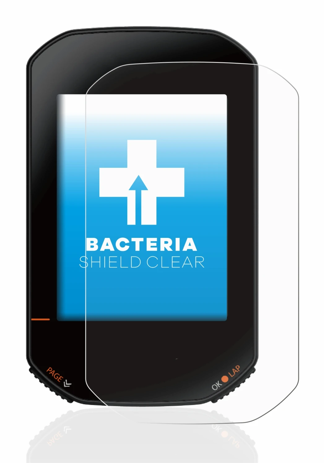 Image de l'appareil Bryton Rider 420 avec une grande variété de protections d'écran.