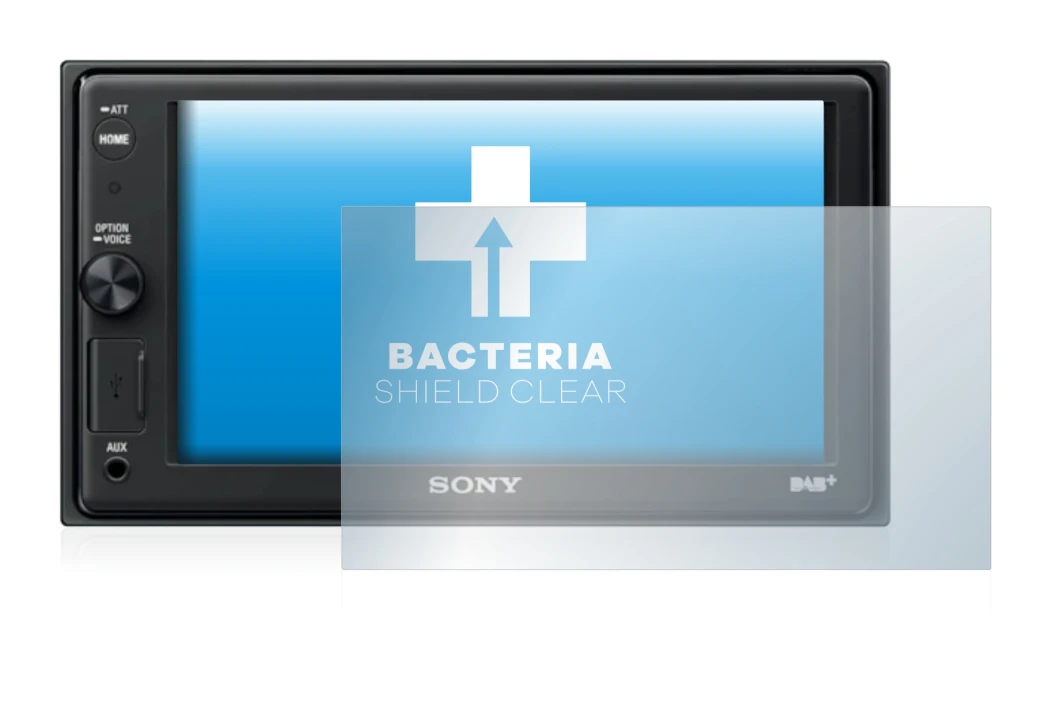Image de l'appareil Sony XAV-AX1005DB avec une grande variété de protections d'écran.