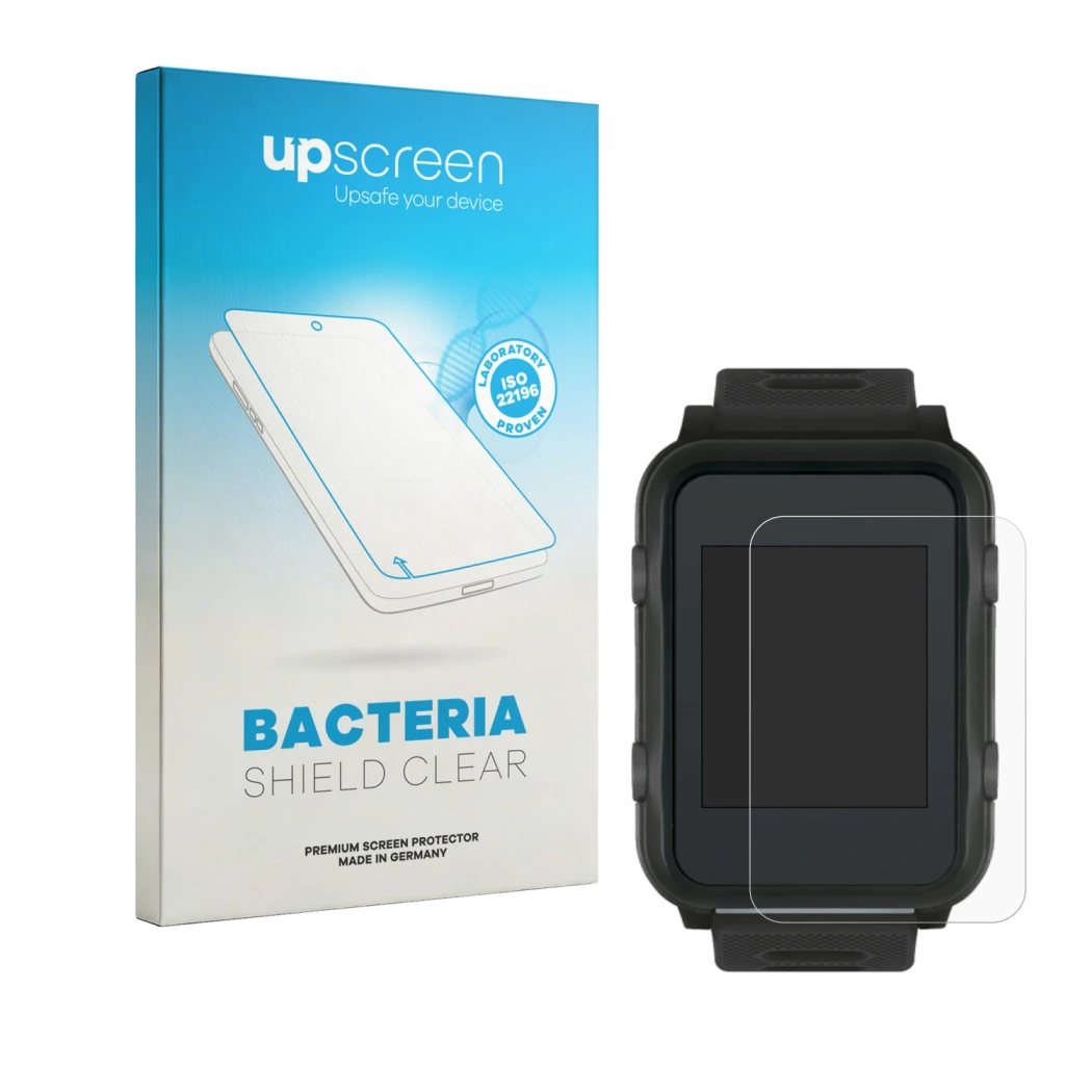 Face avant d’un emballage produit avec le logo de la marque upscreen. À côté, l’appareil Sigma iD.TRI est représenté avec la p