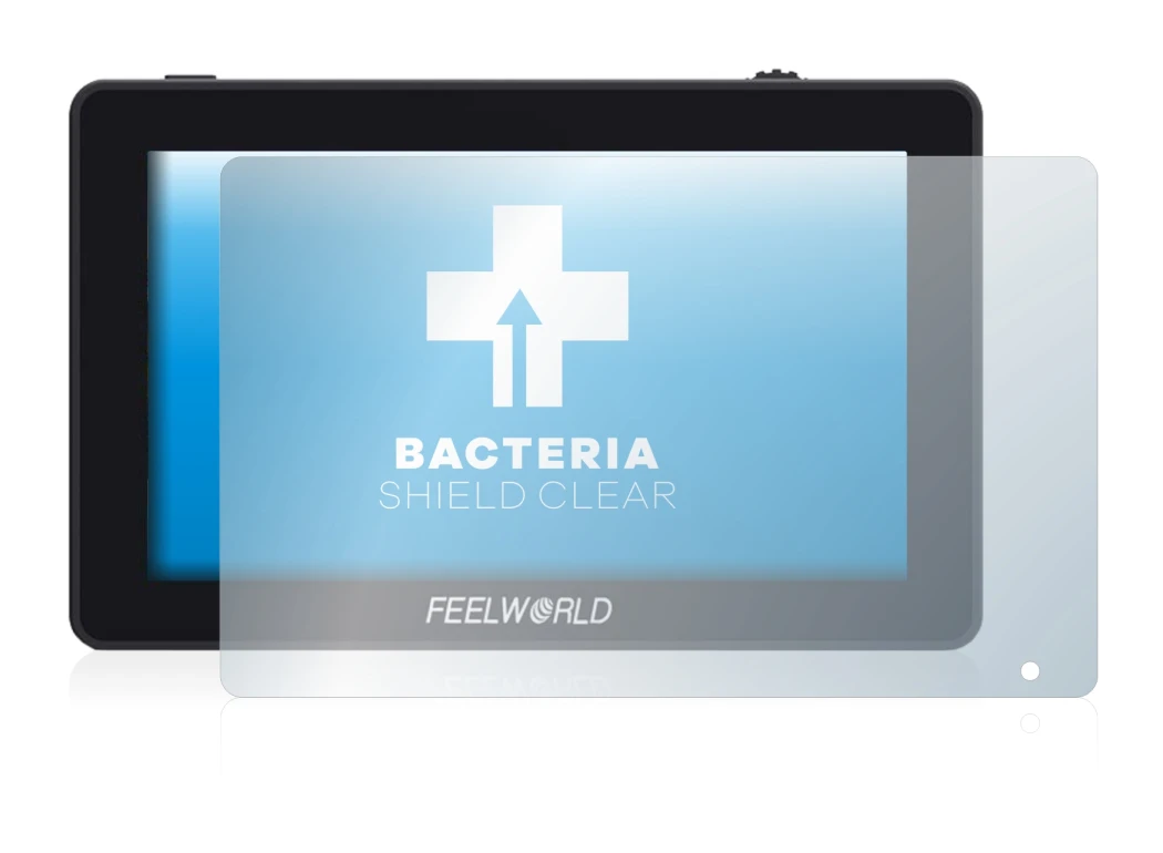Image de l'appareil Feelworld F6 Plus avec une grande variété de protections d'écran.