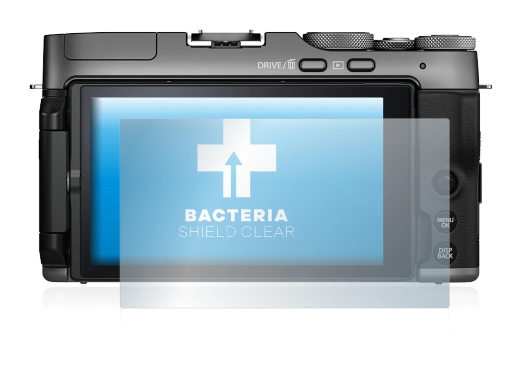 Image de l'appareil Fujifilm X-A7 avec une grande variété de protections d'écran.