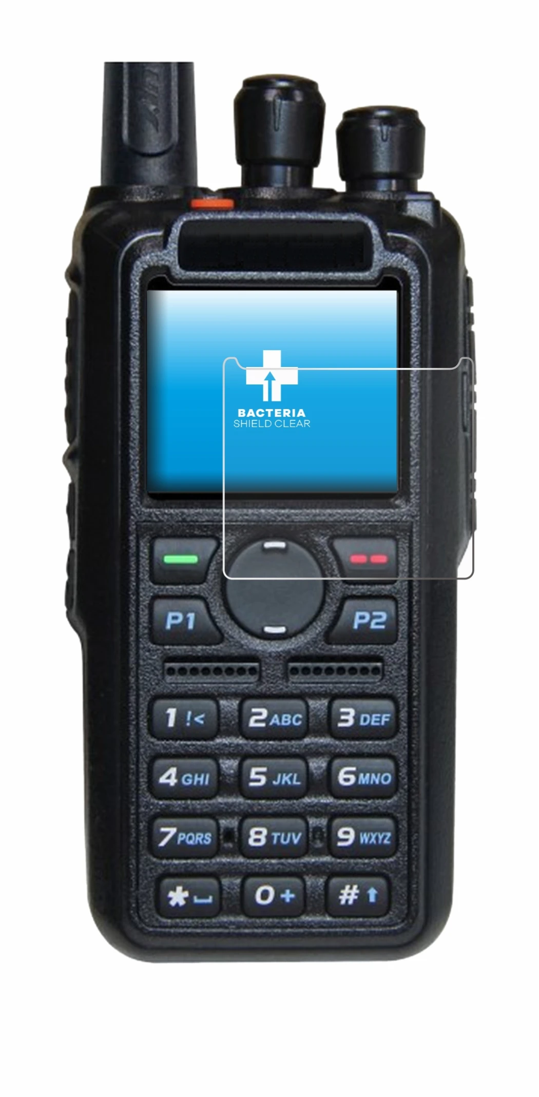 Image de l'appareil AnyTone AT-D878UV Plus avec une grande variété de protections d'écran.