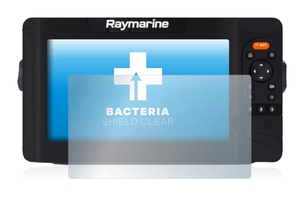 Image de l'appareil Raymarine Element 9 HV avec une grande variété de protections d'écran.