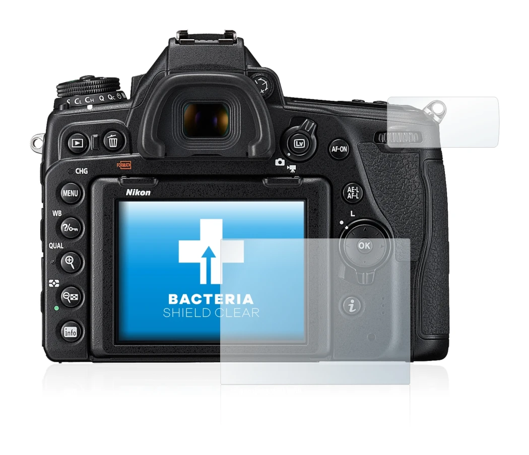 Image de l'appareil Nikon D780 avec une grande variété de protections d'écran.