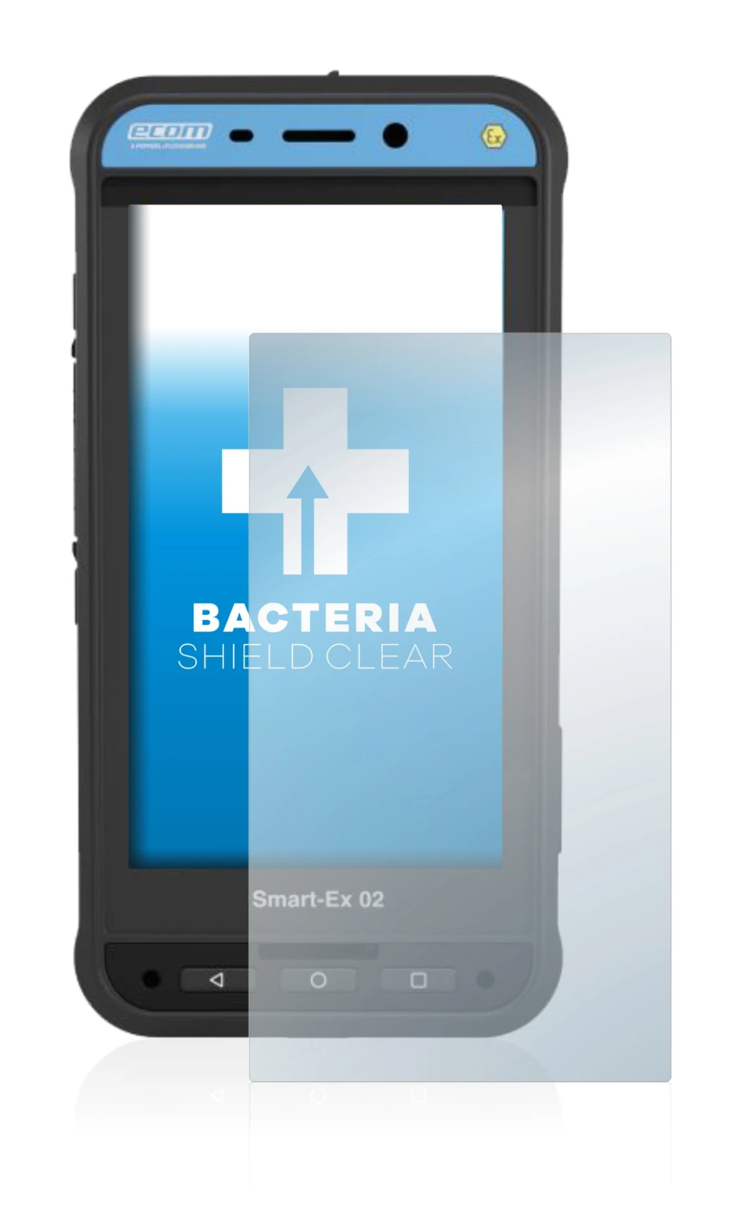 Image de l'appareil Ecom Smart-Ex 02 DZ1 avec une grande variété de protections d'écran.