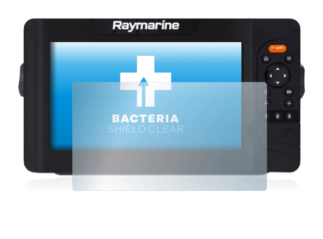 Image de l'appareil Raymarine Element 7 HV avec une grande variété de protections d'écran.