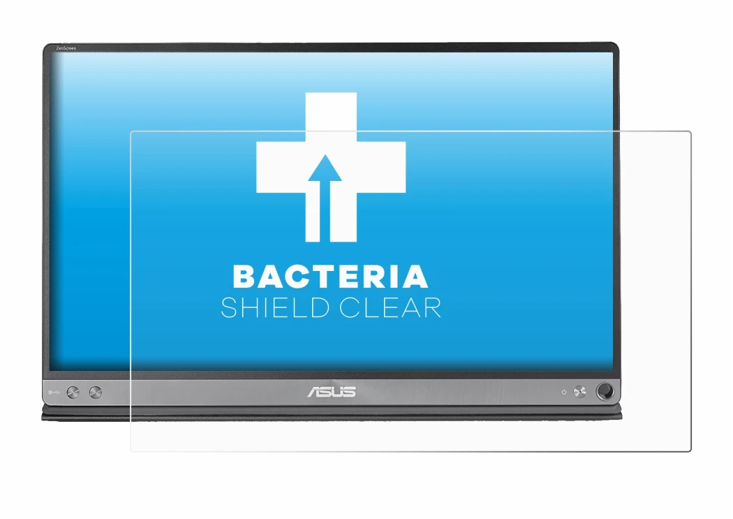 Image de l'appareil ASUS ZenScreen MB16AC avec une grande variété de protections d'écran.
